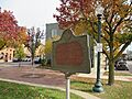 Michigan Southern Railroad marker (Monroe, MI)