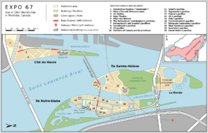 Montréal Expo 67 Site Map
