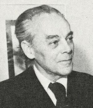 Mr. and Mrs. Gyorgy Kepes and M. Richard Rose, RIT NandE Vol14Num6 1982 Feb18 Complete (Gyorgy crop).jpg