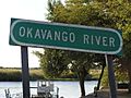 Okavango River Sign