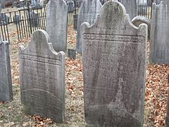 Old Newton Burial Ground Newton NJ USA graves of Job S Halsted and wife