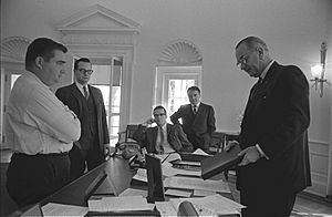 Oval Office LBJ in Jan. 1964