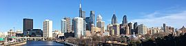 Philadelphia skyline from South Street Bridge January 2020 (rotate 2 degrees perspective correction crop 4-1).jpg