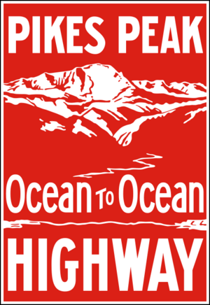 Pikes Peak O-to-O Highway sign