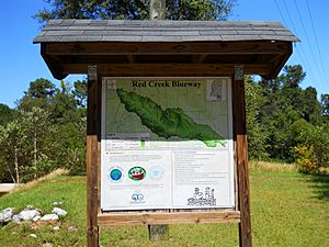 Red Creek Blueway Sign