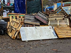 Red House Portland day of barricade removal 13