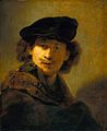 Rembrandt - Self-Portrait with Velvet Beret - Google Art Project