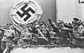 Richthofen as a newly promoted major general and featured speaker at the Lüneburg Nazi Party Day Rally