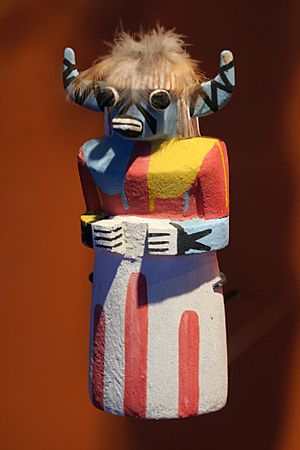 SakwaWakaKatsina Katsina-Vache-Bleue hopi kachina doll