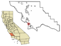 San Luis Obispo County California Incorporated and Unincorporated areas Grover Beach Highlighted 0631393