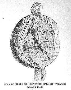 Seal of Henry de Beaumont, 1st Earl of Warwick