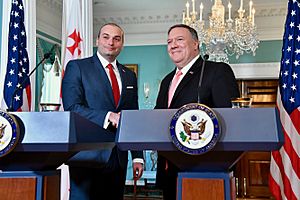 Secretary Pompeo and Georgian Prime Minister Bakhtadze Deliver Statements to the Press (48044936162)