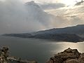 Smoke over Horsetooth Reservoir