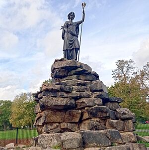 Statue of Peace, Friary Park, with dove 06