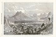 The Queen's View, Lake of Lucerne, from the Pension Wallis (The Illustrated London News, 1869)
