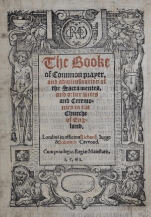 Title page of 1559 Book of Common Prayer