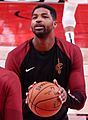Tristan Thompson against the Portland Trail Blazers (cropped)