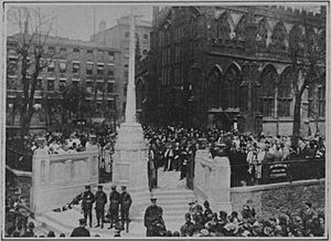 Unveiling of the County War Memorial, Nottingham