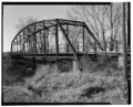 VIEW TO NORTHWEST NEAR EAST PORTAL - White's Ferry Bridge, Spanning Spoon River at Township Road 209, Blyton, Fulton County, IL HAER ILL, 29-BLY. V, 1-3
