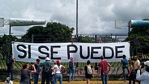 Venezuelan Sit In Si Se Puede