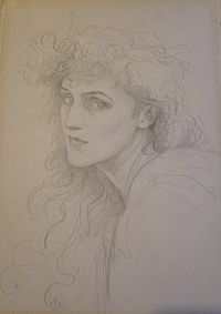 Violet, Duchess of Rutland, Self-Portrait,1891 - Watts Gallery