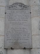 WWI memorial tablet to Newfoundland forces in Amiens Cathedral