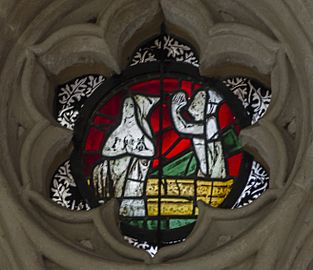 Wells Cathedral, Stained glass window (34154406365)