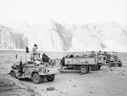 Western Desert- Operation Agreement, Raid by Commando Force B on Tobtuk in September 1942. Launched Across the Desert From Cairo, the Raid Failed HU3715
