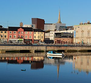 Wexford Opera House rises above the old skyline