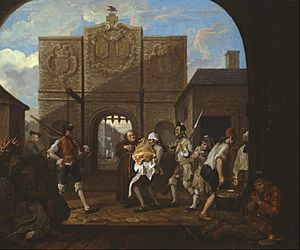 William Hogarth - O the Roast Beef of Old England ('The Gate of Calais') - Google Art Project