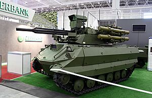 Боевой многофункциональный робототехнический комплекс Уран-9 - Международного военно-технического форума АРМИЯ-2016 01