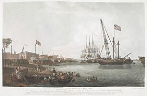 A View of the Royal Dockyard at Deptford, 1789