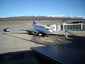 Aerolineas Argentinas B737-500 at Bariloche Airport
