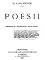 Alexandru Macedonski - prima pagina - Poesii