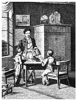 Bürgerkinder zur Biedermeierzeit (um 1820)