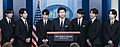 BTS during a White House press conference May 31, 2022 (cropped)