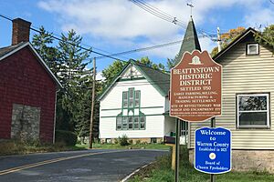 Beattystown, NJ - information sign