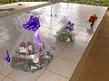 Bouquets on Mass Grave - Catholic Church Memorial - Nyamata - Rwanda