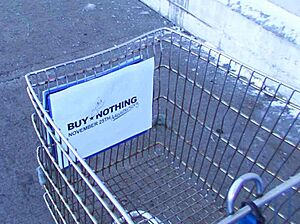 Buy Nothing Day trolley (cropped)