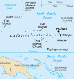 Caroline Islands-map
