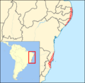 Cebus flavius range