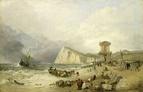 Clarkson Frederick Stanfield (1793-1867) - Shakespeare Cliff, Dover, 1849 - BHC1212 - Royal Museums Greenwich
