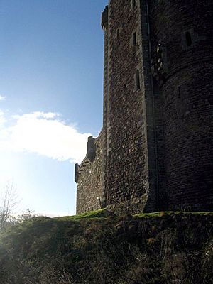 Doune Castle east wall