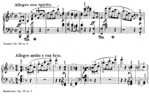 Dussek Op 39-3 & Beethoven Op. 10-1 openings