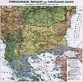 Ethnic map of Balkans - german 1876