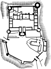 Farleigh Hungerford Castle Plan unlabelled.png