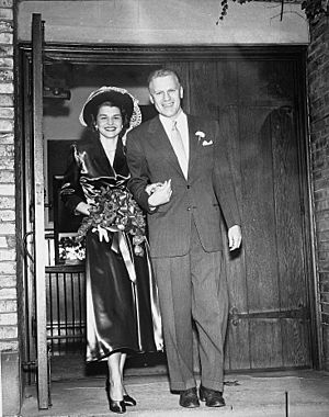 Gerald R. Ford, Jr., and Betty Ford following their marriage