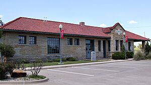 Gulf Texas and Western Railroad Depot South Elevation