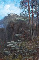 Gustave Doré-Mont Sainte-Odile avec mur païen