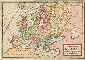 Herman Moll A New Map of Europe According to the Newest Observations 1721